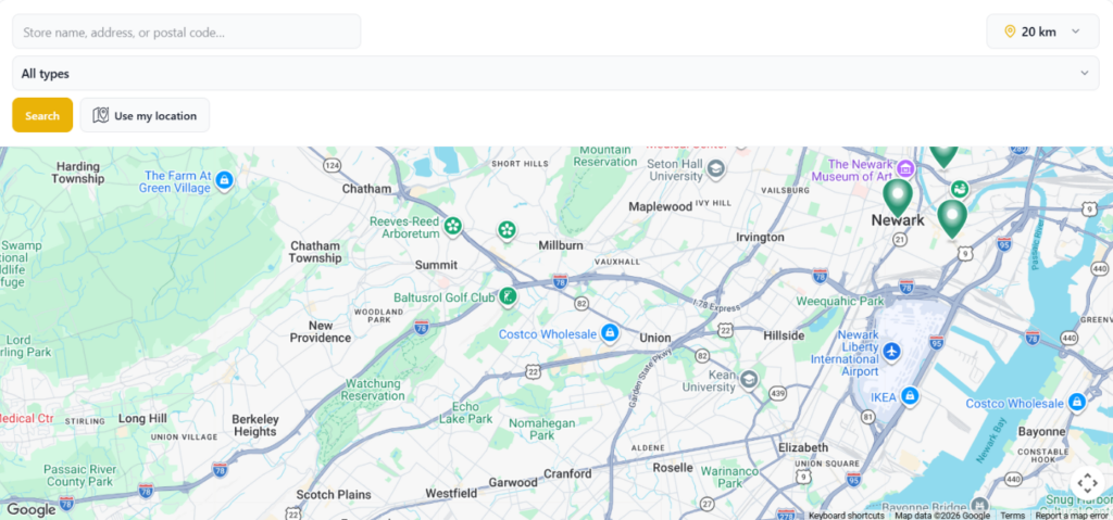 Map only